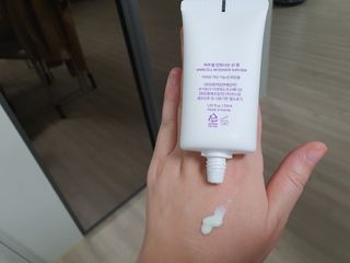 바르셀 톤업 무기자차 자외선차단제 순한 선크림 인텐시브 선 젠 50ml — 4점을 준 리뷰어가 2021년 11월 올린 사용 사진