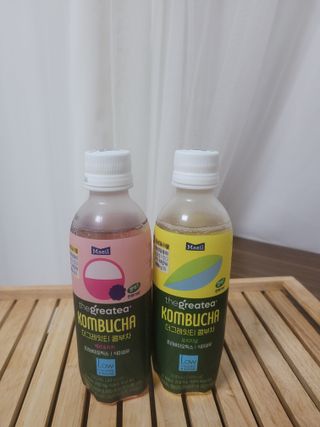 더그레잇티 콤부차 [매일유업] 더그레잇티 44kcal 콤부차 300ml *12개입 (오리지널 6개+베리리치 6개) — 5점을 준 리뷰어가 2023년 7월 올린 사용 사진