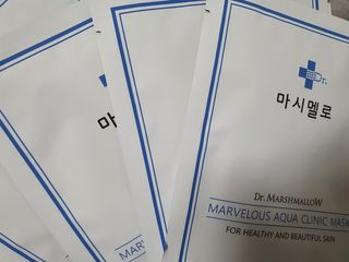 닥터마시멜로 닥터마스멜로 마블러스 아쿠아 클리닉 마스크 — 5점을 준 리뷰어가 2021년 2월 올린 사용 사진