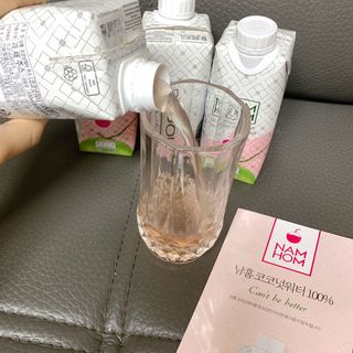 남홈 코코넛워터 주스 100퍼센트 — 4점을 준 리뷰어가 2021년 4월 올린 사용 사진
