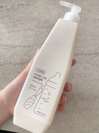 마더케이 디아 프리미엄 젖병세정제 500ml 액상형/무향 — 5점을 준 리뷰어가 2021년 12월 올린 사용 사진