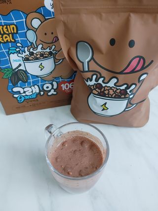 바디랩 체중조절용 프로틴시리얼 그래잇 — 4점을 준 리뷰어가 2022년 4월 올린 사용 사진