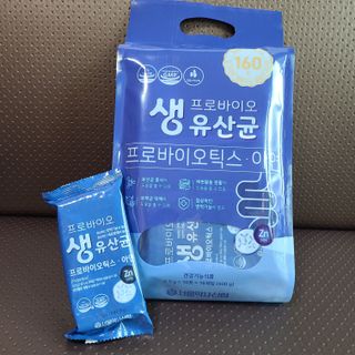 서울약사신협_프로바이오 생유산균 2.5g 160포 — 5점을 준 리뷰어가 2021년 8월 올린 사용 사진