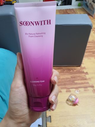 SOONWITH 바이오 내추럴 리프레싱 폼클렌징 — 5점을 준 리뷰어가 2021년 5월 올린 사용 사진