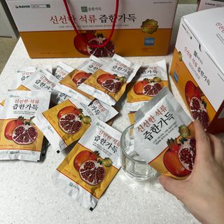 즙한가득 신선한 석류즙 70ml x 30포, 선물박스 — 5점을 준 리뷰어가 2021년 12월 올린 사용 사진