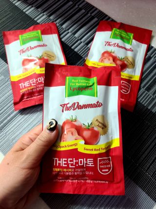 제이제이바이오 더단마토 프리미엄주스 100ml 30팩입 - 무설탕 스테비아 토마토즙 — 5점을 준 리뷰어가 2022년 1월 올린 사용 사진