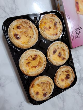 디앙뜨 포르투갈 에그타르트 오리지널 맛+패션후르츠 맛 중 택1 — 4점을 준 리뷰어가 2021년 8월 올린 사용 사진