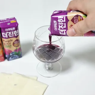 [롯데칠성] 야채듬뿍 더'진한 [롯데칠성] 야채는 이제 COLORFULL! 야채듬뿍  더 진한 레드 4개 +퍼플 4개 (총 8개) — 5점을 준 리뷰어가 2023년 6월 올린 사용 사진
