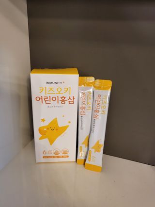 [이뮤니티플러스]우리아이 면역오키, 건강오키 _ 키즈오키 어린이홍삼 10포 1box — 5점을 준 리뷰어가 2022년 1월 올린 사용 사진