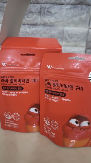 [푸름웰니스] 라바 멀티비타민 구미 36g — 5점을 준 리뷰어가 2022년 1월 올린 사용 사진