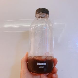 클린24시간 1BOX(5포) + 전용보틀(500ml) — 5점을 준 리뷰어가 2022년 8월 올린 사용 사진