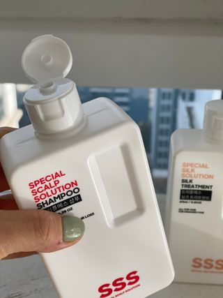 트리플에스 탈모 샴푸 275ml + 실크 트리트먼트 275ml — 5점을 준 리뷰어가 2021년 2월 올린 사용 사진