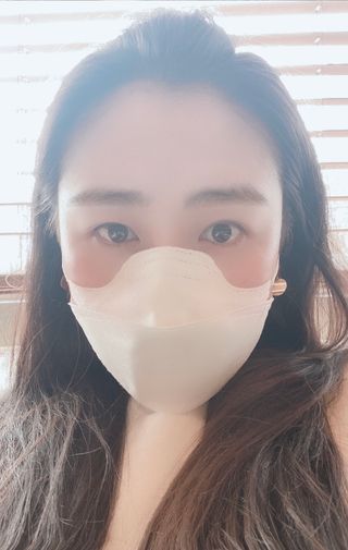 포그프리 김서림방지 마스크 KF94 10매 — 5점을 준 리뷰어가 2022년 1월 올린 사용 사진