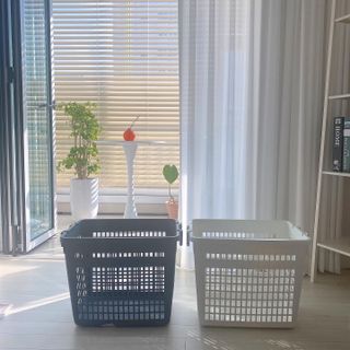창신리빙 프랑코 빨래바구니 50L 2P 세트 — 5점을 준 리뷰어가 2023년 2월 올린 사용 사진