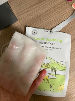 세뚜아(Cettua) 나우[세뚜아] 포레스트 수딩 마스크 Cettual Forest  Soothing Mask 4매 — 5점을 준 리뷰어가 2024년 3월 올린 사용 사진