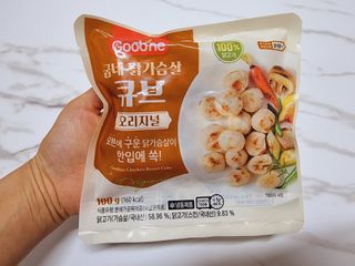 굽네몰 굽네 닭가슴살 큐브 3종 9팩 — 5점을 준 리뷰어가 2021년 12월 올린 사용 사진