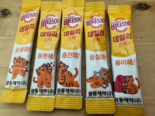 광동생활건강 [광동] 비타 500 데일리 스틱 VB, VC를 함유한 멀티비타민 30포+30포 — 5점을 준 리뷰어가 2022년 6월 올린 사용 사진