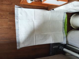 아베크 펫 와이드 프리미엄 대형 애견 강아지 배변 패드 30매 1팩 80g — 5점을 준 리뷰어가 2021년 7월 올린 사용 사진