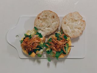 [유픽] 구운 야채의 풍미를 담은 토마토소스, 마르코 루테닛사 2병 — 4.5점을 준 리뷰어가 2021년 2월 올린 사용 사진
