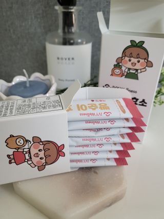 아이비웰니스 빵순이 효소 키위맛 7포 + 석류맛 7포 (총 14포, 2주분) — 5점을 준 리뷰어가 2022년 10월 올린 사용 사진