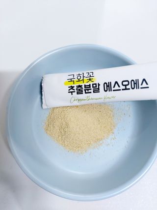 체인미 국화꽃 추출분말 에스오에스 곡류효소 과일채소 17종 혼합 분말 스틱 — 5점을 준 리뷰어가 2021년 12월 올린 사용 사진