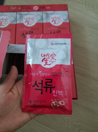 서울약사신협_내몸애생발란스석류_70ml x 30포 — 5점을 준 리뷰어가 2021년 8월 올린 사용 사진