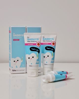 닥터데디스 안심무불소 베이비치약 60g + 여행용 미니 치약 15g — 5점을 준 리뷰어가 2022년 9월 올린 사용 사진