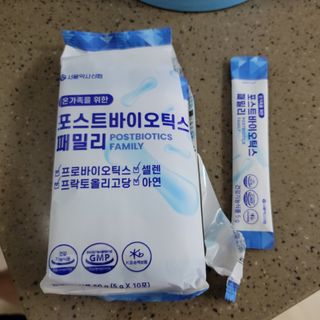 서울약사신협_포스트바이오틱스패밀리_5g x 100포 — 5점을 준 리뷰어가 2021년 3월 올린 사용 사진