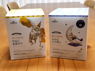 (주)쟈뎅 쟈뎅 클래스 핸드 드립 커피 10P 2종_디카페인 1종+랜덤 플레이버 1종 — 5점을 준 리뷰어가 2021년 3월 올린 사용 사진