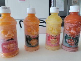 탐라원 제주의 맛, 몬딱주스 4종세트 - 한라봉몬딱주스, 천혜향몬딱주스, 청귤에이드, 당근몬딱주스 — 5점을 준 리뷰어가 2021년 8월 올린 사용 사진
