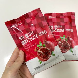 미쁨생활건강 콜라겐 담은 석류즙 70ml x 30포 — 5점을 준 리뷰어가 2021년 9월 올린 사용 사진