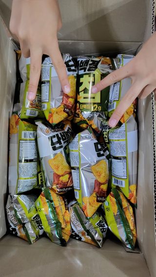 맛있게 채우는 단백질 12g, 닥터유 단백질칩 — 5점을 준 리뷰어가 2023년 12월 올린 사용 사진