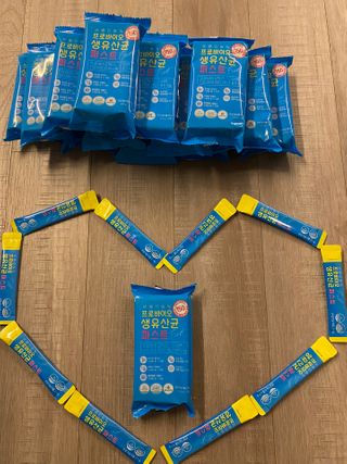 헬스업 핼스업 프로바이오 생유산균 퍼스트 — 5점을 준 리뷰어가 2021년 1월 올린 사용 사진
