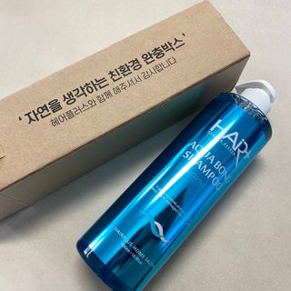 [헤어플러스] 아쿠아본드 수분샴푸/트리트먼트/크림에센스/오일에센스 4종 SET — 5점을 준 리뷰어가 2021년 7월 올린 사용 사진