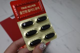 트루헬퍼 홀인원 블러드큐어 혈행+혈압+콜레스테롤 한번에 1박스 1개월 — 5점을 준 리뷰어가 2023년 2월 올린 사용 사진