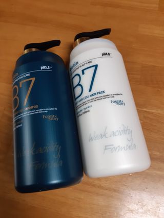 [포레스트스토리] B7 안티 헤어로스 샴푸1,000ml + 헤어팩 1,000ml — 4점을 준 리뷰어가 2021년 3월 올린 사용 사진