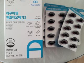 메디포스트 모비타 아쿠아셀 엔초비오메가3 60캡슐 — 5점을 준 리뷰어가 2023년 1월 올린 사용 사진