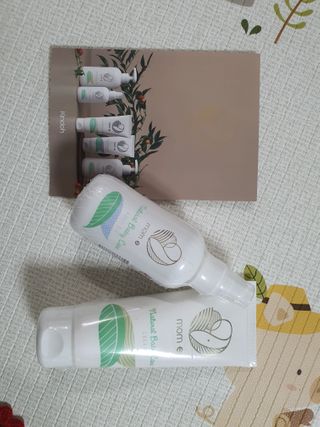 mom e 맘이 내추럴 베이비 케어 크림+바디오일 — 5점을 준 리뷰어가 2021년 1월 올린 사용 사진
