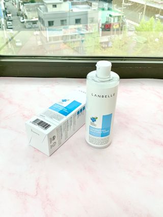 랑벨 수퍼내츄럴 수분잠금 토너 500ml (수분, 보습, 피부장벽 토너) — 5점을 준 리뷰어가 2022년 4월 올린 사용 사진