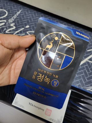 광동생활건강 [광동] 바르게 만든 녹용, 광동정녹청 30포. — 4.5점을 준 리뷰어가 2022년 1월 올린 사용 사진