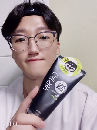 [갸스비] 지성 남성을 위한 포어케어 클렌징폼 — 5점을 준 리뷰어가 2021년 10월 올린 사용 사진