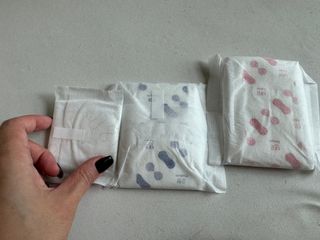 나우[템포] 템포 패드 내추럴 순면 생리대 SET(중형 슬림 + 대형 + 라이너) — 5점을 준 리뷰어가 2024년 4월 올린 사용 사진