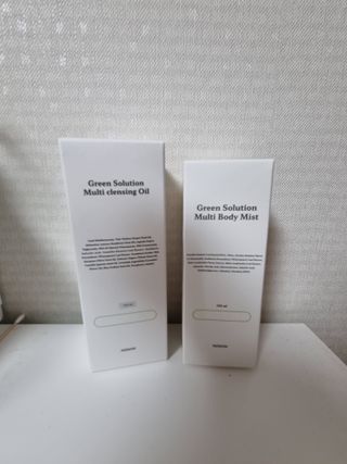 [녹산] 그린 솔루션 멀티 클렌징 오일 + 그린 솔루션 멀티 바디 미스트 — 4.5점을 준 리뷰어가 2022년 11월 올린 사용 사진