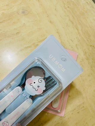 유비맘 스푼포크 케이스 세트 1+1 _컬러랜덤 발송 — 5점을 준 리뷰어가 2020년 12월 올린 사용 사진