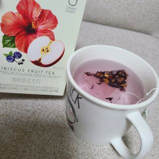 딜라이트 프로젝트 블렌딩티 우엉호박티, 히비후르츠티, 쟈스민캐모티 — 5점을 준 리뷰어가 2021년 7월 올린 사용 사진