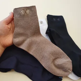 [사이즈가 있는 양말 필로이] 남/여 골지 발목 양말 4족 세트 남【S, M, L, XL】여【S, M, L】_컬러 랜덤 — 5점을 준 리뷰어가 2022년 6월 올린 사용 사진
