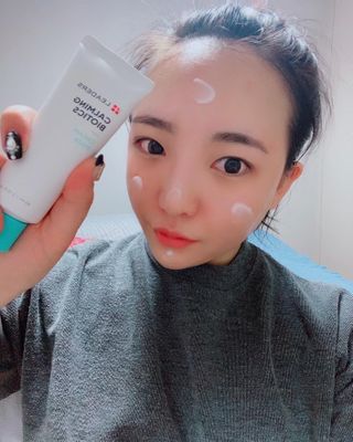 리더스코스메틱 리더스 카밍 바이오틱스 크림 마스크 — 5점을 준 리뷰어가 2021년 2월 올린 사용 사진