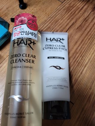 헤어플러스 제로클리어 샴푸 500ml, 두피팩 210ml 2종SET — 5점을 준 리뷰어가 2021년 3월 올린 사용 사진