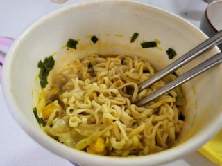 NISSIN 닛신 컵누들  4종 - 씨푸드오리지날, 씨푸드 스파이시, 씨푸드 커리, 씨푸드 XO소스 — 4.5점을 준 리뷰어가 2023년 1월 올린 사용 사진