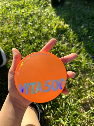 광동생활건강 MF[광동] 비타500✨주름개선·미백·SPF50+🌞퍼펙트쉴드 빅 선쿠션 본품 — 5점을 준 리뷰어가 2024년 5월 올린 사용 사진
